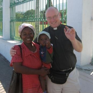 Fr. Tom Streit and patients